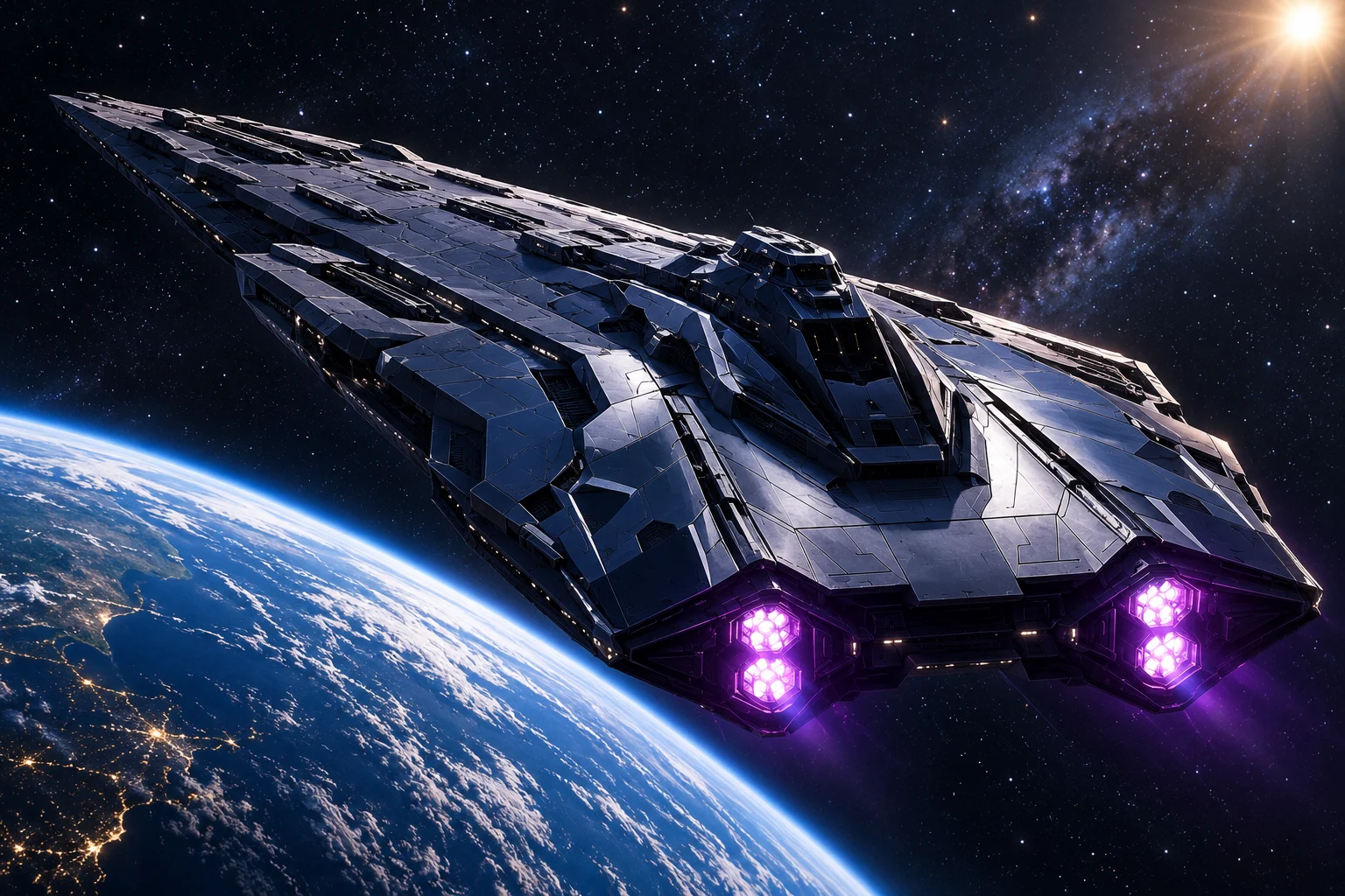 Artist’s interpretation of Echo travelling through space.
