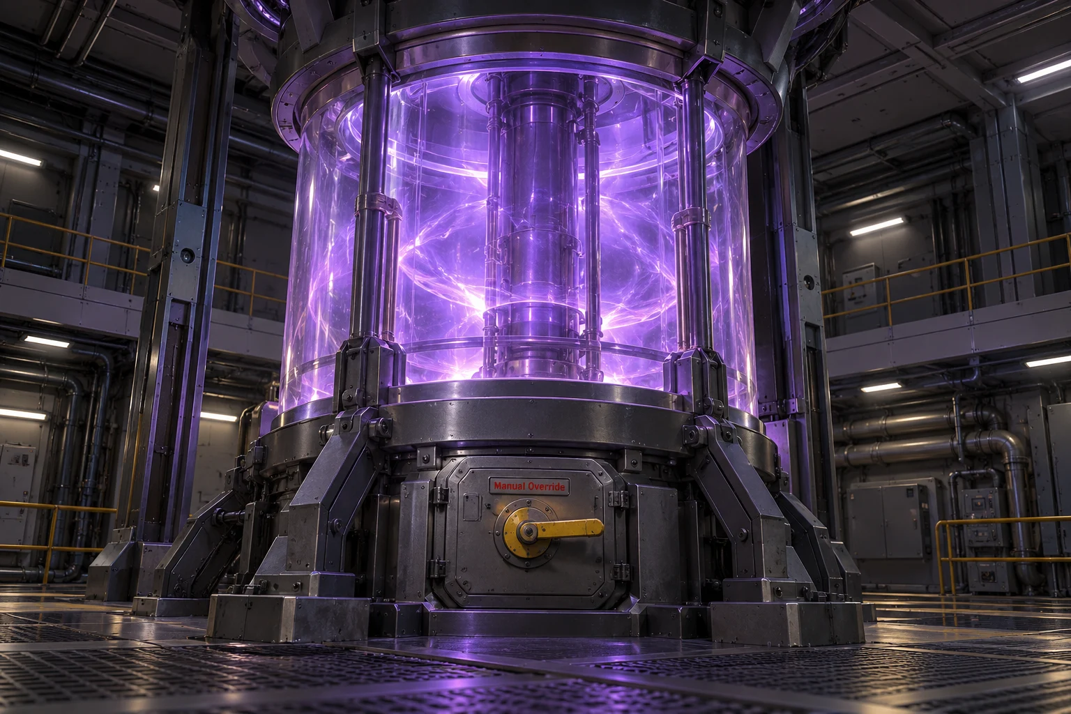A book-based interpretation of the purple-glowing sphere-drive core.